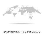 world map. 3d globe world map.... | Shutterstock .eps vector #1954598179