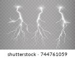 Set Of Lightnings. Thunder...