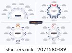 set of eight option circle... | Shutterstock .eps vector #2071580489