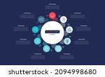 nine option circle infographic... | Shutterstock .eps vector #2094998680