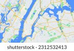 Comprehensive New York Manhattan Map Vector Precise and Detailed Cartographic Illustration of Manhattan Island for Graphic Design, Navigation, and Travel-related Projects