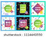 sale banner template design.... | Shutterstock .eps vector #1116643550