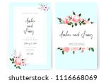 save the date card  wedding... | Shutterstock .eps vector #1116668069