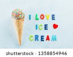 Summer Greeting Card. Ice Cream ...