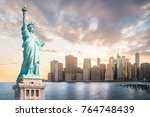 The Statue Of Liberty With...