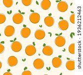 seamless fruit pattern. hand... | Shutterstock .eps vector #1936212463