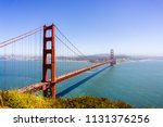 Beautiful view of Golden Gate Bridge on a sunny day with blue sky; California