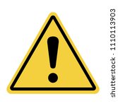 harmful symbol  warning sign ... | Shutterstock .eps vector #1110113903