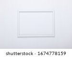 empty frame for copy space on... | Shutterstock . vector #1674778159