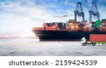 Container cargo freight ship...