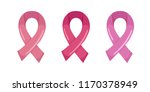 pink ribbon of three different... | Shutterstock .eps vector #1170378949
