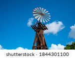 Wooden Texas Windmill With...
