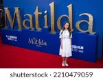 Small photo of London, England, UK - October 5, 2022: Alisha Weir attends Roald Dahl's "Matilda The Musical" World Premiere at 66th BFI London Film Festival at The Royal Festival Hall. Credit: Loredana Sangiuliano