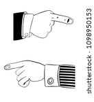 human hand in office suit... | Shutterstock . vector #1098950153