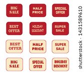 set of price tags  labels.... | Shutterstock . vector #1431589610