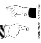 human hand in office suit... | Shutterstock .eps vector #775241653