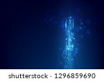 antenna transmission... | Shutterstock .eps vector #1296859690