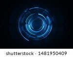 ui hud screen tech system... | Shutterstock .eps vector #1481950409