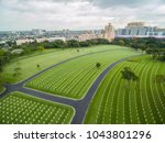 The Manila American Cemetery and Memorial. Located in Fort Bonifacio, Taguig City, Metro Manila. It has the largest number of graves of any cemetery for U.S. personnel killed during World War II