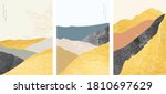 japanese background with gold... | Shutterstock .eps vector #1810697629