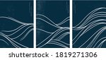 japanese wave pattern with... | Shutterstock .eps vector #1819271306