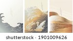 japanese background with hand... | Shutterstock .eps vector #1901009626