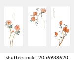 floral pattern with art natural ... | Shutterstock .eps vector #2056938620