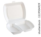 open foam container for food... | Shutterstock . vector #1119504929