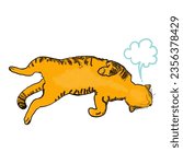 Cartoon pictures.orange cat...