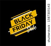 black friday sale isolated on... | Shutterstock .eps vector #1587305143