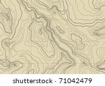 abstract topographic map in... | Shutterstock .eps vector #71042479