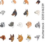 Breeds Of Dogs Drawn In Minimal ...