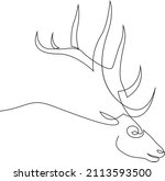 one line design silhouette of... | Shutterstock .eps vector #2113593500