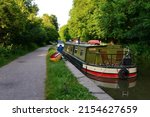 Scenic View Of Narrow Boats On...