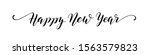 happy new year 2020 2021 script ... | Shutterstock .eps vector #1563579823