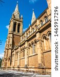 Small photo of Adelaide, Australia - March 16, 2017. Exterior view of St Peter’s Cathedral in Adelaide on the corner of Pennington Terrace and King William Road in the suburb of North Adelaide.