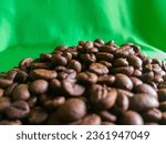 Small photo of A few ounces of medium roasted robusta coffee beans from Temanggung City, Indonesia