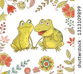 Two Cute Frogs Fallen In Love....