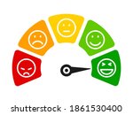 colored scale speed  emoji... | Shutterstock .eps vector #1861530400
