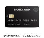 credit card mockup with nfc... | Shutterstock .eps vector #1953722713