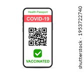 vaccinated digital health... | Shutterstock .eps vector #1953722740