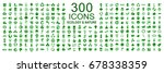set of 300 ecology icons  ... | Shutterstock .eps vector #678338359
