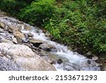 High Waterfall Giessbach In...