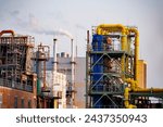 Modern chemical plant in...