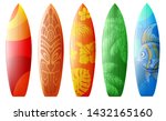 Surfboards Set With Different...
