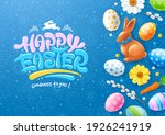 easter banner or poster with... | Shutterstock .eps vector #1926241919