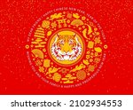 chinese new year 2022  year of... | Shutterstock .eps vector #2102934553