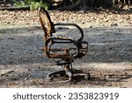 Small photo of Rotten chair morbid beauty decay