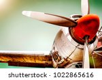Old Airplane Turboprop Engine...