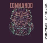 the commando illustration | Shutterstock .eps vector #1147812236
